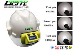 China ABS Case 348lum 25000lux 2.96W LED Miners Cap Lamp supplier