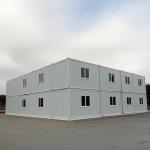 Prefab Hunting Camp Prefabricated Steel Frame Steel Door Warehouse Building Flat Roof