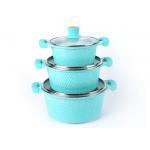 38cm Bakelite Handle Glass Lid 4.0mm Aluminium Soup Pot for sale