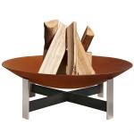Bbq Outdoor Wood Burning Brazier Fire Pit Corten Steel for sale