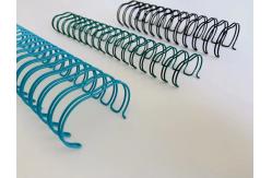 China Gold / Coloured 6.4-44mm Double Loop Wire Binding For Journals supplier