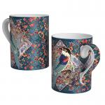 China 10.8cm Cuckoo Modern Ceramic Coffee Mugs 0.35kg Couple Mug Set Chip Resistant for sale