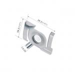 Z Twist On Metal Ceiling Clip Iron Material White / Nickel / Chrome Finished YW86419 for sale
