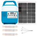 Mini Portable Solar Power Light Kits With 3 LED Radio For Africa Rural for sale