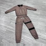 Customized Printing Label Nylon Fabric Windbreaker Jacket Leggings Sweat Pants Tracksuit Joggers Sweatsuit OEM Clothing for sale