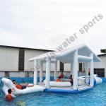 China Inflatable Floating Island With Water Trampoline for sale