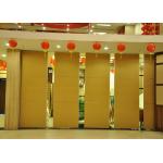 Banquet Hall Acoustic Wall Restaurant Aluminum Sliding Doors 65mm Room Dividers for sale