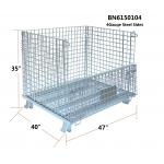 Durable Collapsible Wire Container Industrial Wire Storage Bins 47”X40”X35”