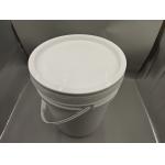 China Series 6  Plastic Round Buckets white,tangerine 10L for sale