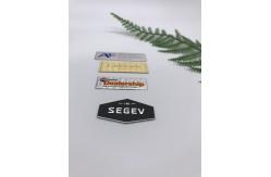 China Matte Adhesive Backed Metal Labels , Anodized Aluminum Stickers supplier