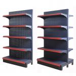 Durable Shop Retail Shelf Gondala Rack  Load Weight 100kg / Layer Black for sale