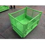 SGS Logistics Forklift Guide Steel Q235 Folding Wire Mesh Container for sale