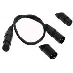 XLR 5 Pins XLR 3 Pins 500mm Microphone Converter Cable for sale