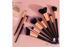 China OEM Customized Makeup Brush Set 9PCS Aluminum Ferrule Plastic Handle supplier