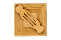 China Eco Friendly Totally Bamboo Salad Bowl Set With Matching Salad Servers supplier