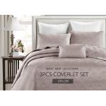 Wrinkle Embroidered Full Size Quilt  3pcs Machine Washable Color / Patten Customized for sale