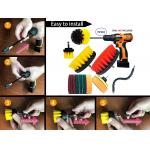 15Pcs Polypropylene Drill Brush Attachments Set Scrub Sponge Tube Grouting