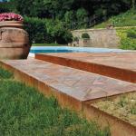 non rusting  Corten Steel  Lawn Edging 2.4m Rusted Steel Garden Edging for sale