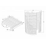 Customized Industrial Sieve Screen with Rounded Corners 1.6-3.5 Sieve Hole Size for sale