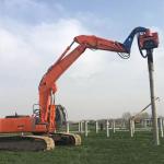 Precision Vibratory Pile Hammer Excavator Hydraulic Pile Driver 3000rpm Piling Equipment for sale