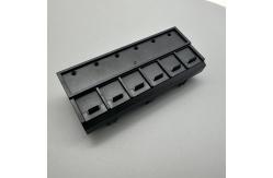 China CAT5e/CAT6/CAT6A Patch Panel Front Panel Adapter 6 Slots for RJ45 Keystone UTP Black supplier