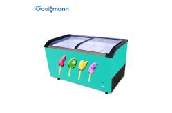 China 273 - 645L Ice Cream Display Freezer Clear Tempered Glass Showcase Easy To Clean supplier