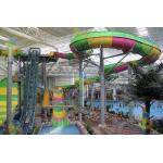 FRP Boomerang Spiral Swimming Pool Slide Environmental Protection for sale