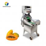 Turnip Mint Leafy Vegetable Cutting Machine Commercial , Blade Vegetable Cubing Machine for sale
