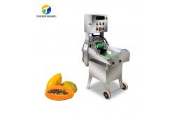 China Turnip Mint Leafy Vegetable Cutting Machine Commercial , Blade Vegetable Cubing Machine supplier