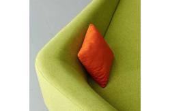 China V Shaped Office Lounge Sofa 800Hmm Comfortable Fabric For Office Room supplier