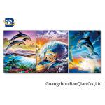 Wall Hanging Picture / Painting for Bedroom , 3d Picture Of Dolphin / Birds Framed for sale