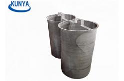 China 316L Perforated 1.0mm 304 Oil Basket Strainer Metal Mesh Cylinder supplier