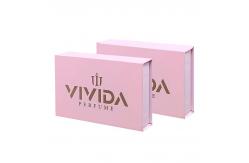 China Custom Pink Perfume Essential Oil Bottle Foam Magnetic Paper Boxes with Matt Lamination supplier