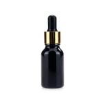Black 0.5oz Oil Dropper Glass Bottle 15ml Empty Pipette Bottles for sale