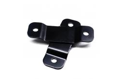China Bracket Clip Custom Metal Stamping Parts Mounting Black Coating Support Bracket supplier