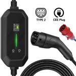 11KW 22KW EVSE Charging Station 3 Phase Type 2 Portable EV Charger With CEE Plug for sale