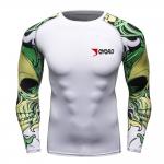MMA Sports Custom Swim Rash Guards  Digital Sublimation Printing Classical Collar for sale