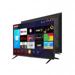 50 Inch Smart QLED TV Thin Bezel Google TV with UHD Resolution for sale
