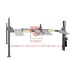 Double Wide 4 Post Car Parking Lift 4000kg Load Hydraulic Driven Compact Design for sale