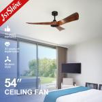 Remote Control 54 1stshine Ceiling Fan with Silent Motor and 3 ABS Blades OEM for sale