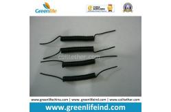 China Solid Black Short Spring Spiral Coil Lanyard Cables Customized Length End Line supplier