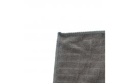 China Grey Weft Big Grid Microfiber Cleaning Cloth 80% Polyester 20% Polyamid supplier