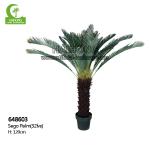 Single Head Aesthetic 120cm Artificial Sago Palm Trees For Outdoor for sale