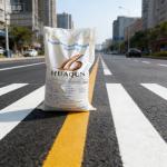 China Thermoplastic Road Marking Paint with 180-220℃ Application Temperature, 20% Glass Beads, and Eco-Friendly Low VOCs for High Visibility for sale