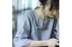 China Cotton Linen Ready Made Garments Cheongsam Dress  Ethnic Style XS-5XL supplier