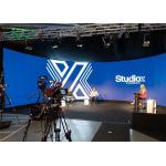 P2.976 HD Indoor Flexible Screen With Arc Locks For Theatre / Television Station for sale