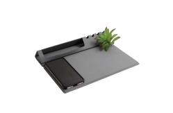 China Pu Leather Wireless Charging Foldable Mouse Pad Mulitifuncitional Pen Rack supplier