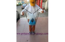 China Single Layer Frosted 0.07mm CPE Transparent Backpack Bag For Travel supplier