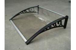 China 600mm Polycarbonate Awning Canopy Window With Plastic Bracket supplier