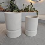 Reinforced Clay Fiber Plant Pots for Indoor Outdoor Home Garden Decor for sale